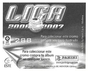 2006-07 Panini Liga Este Stickers (Mexico Version) #288 Arzo Back