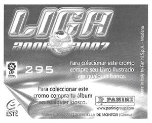 2006-07 Panini Liga Este Stickers (Mexico Version) #295 Barber Back