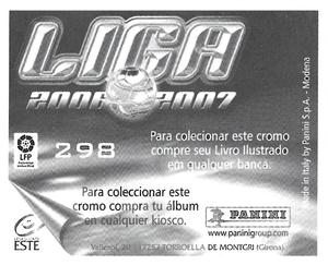 2006-07 Panini Liga Este Stickers (Mexico Version) #298 Rosu Back