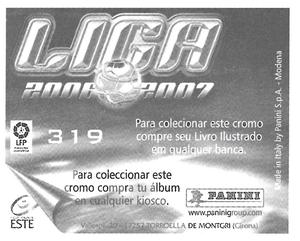 2006-07 Panini Liga Este Stickers (Mexico Version) #319 Kepa Back