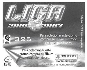 2006-07 Panini Liga Este Stickers (Mexico Version) #325 Lopez Rekarte Back