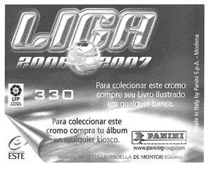 2006-07 Panini Liga Este Stickers (Mexico Version) #330 Aranburu Back