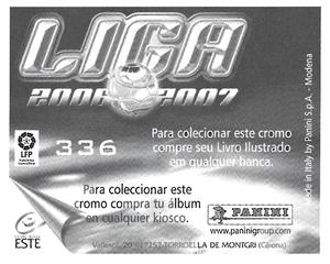 2006-07 Panini Liga Este Stickers (Mexico Version) #336 Novo Back