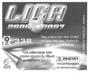 2006-07 Panini Liga Este Stickers (Mexico Version) #338 Skoubo Back