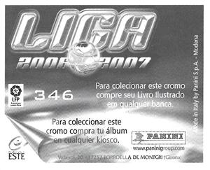 2006-07 Panini Liga Este Stickers (Mexico Version) #346 Marchena Back