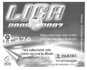 2006-07 Panini Liga Este Stickers (Mexico Version) #376 Pires Back