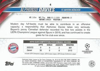 2023-24 Topps UEFA Club Competitions #4 Alphonso Davies Back