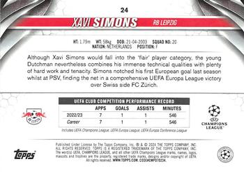 2023-24 Topps UEFA Club Competitions #24 Xavi Simons Back