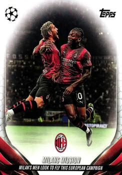 2023-24 Topps UEFA Club Competitions #29 Milan's Mission Front