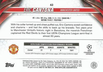 2023-24 Topps UEFA Club Competitions #43 Eric Cantona Back