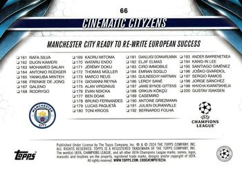 2023-24 Topps UEFA Club Competitions #66 Cinematic Cityzens Back