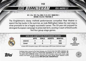 2023-24 Topps UEFA Club Competitions #112 Jude Bellingham Back