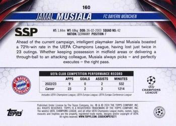 2023-24 Topps UEFA Club Competitions #160 Jamal Musiala Back