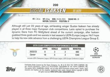 2023-24 Topps UEFA Club Competitions #200 Gustav Isaksen Back