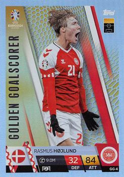 2024 Topps Match Attax Euro 2024 Germany - Golden Goalscorer #GG4 Rasmus Højlund Front