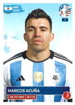 2024 Panini CONMEBOL Copa America USA Stickers #ARG9 Marcos Acuña Front