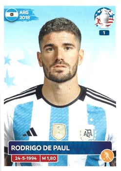 2024 Panini CONMEBOL Copa America USA Stickers #ARG14 Rodrigo De Paul Front
