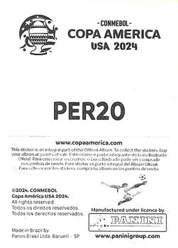 2024 Panini CONMEBOL Copa America USA Stickers #PER20 Andy Polo Back