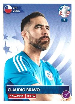 2024 Panini CONMEBOL Copa America USA Stickers #CHI4 Claudio Bravo Front