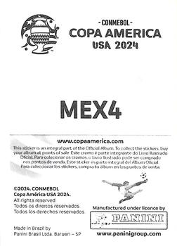 2024 Panini CONMEBOL Copa America USA Stickers #MEX4 Luis Malagón Back