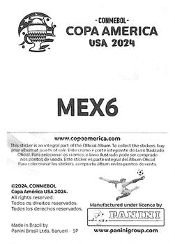 2024 Panini CONMEBOL Copa America USA Stickers #MEX6 César Montes Back