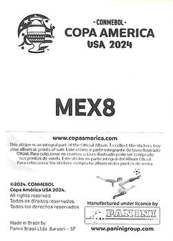 2024 Panini CONMEBOL Copa America USA Stickers #MEX8 Gerardo Arteaga Back