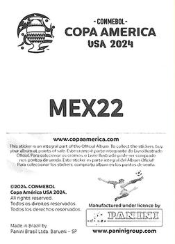 2024 Panini CONMEBOL Copa America USA Stickers #MEX22 Raúl Jiménez Back