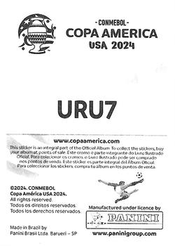 2024 Panini CONMEBOL Copa America USA Stickers #URU7 Sebastián Cáceres Back