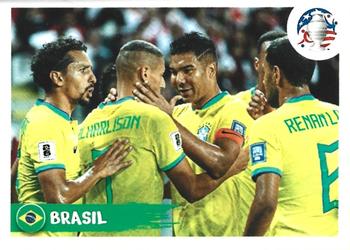 2024 Panini CONMEBOL Copa America USA Stickers #BRA2 Celebration Front