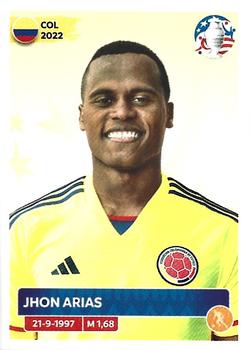2024 Panini CONMEBOL Copa America USA Stickers #COL14 Jhon Arias Front