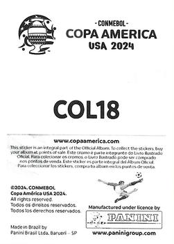 2024 Panini CONMEBOL Copa America USA Stickers #COL18 James Rodríguez Back