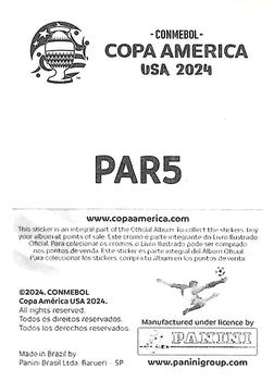 2024 Panini CONMEBOL Copa America USA Stickers #PAR5 Gustavo Gómez Back
