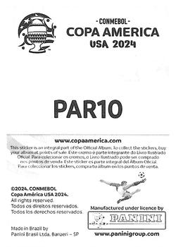 2024 Panini CONMEBOL Copa America USA Stickers #PAR10 Omar Alderete Back