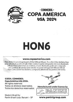 2024 Panini CONMEBOL Copa America USA Stickers #HON6 Denil Maldonado Back