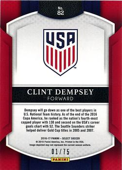 2016-17 Panini Select - Orange #82 Clint Dempsey Back