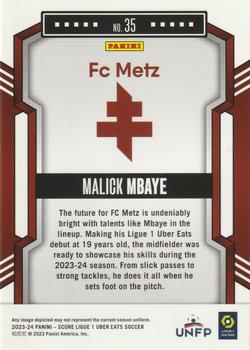 2023-24 Score Ligue 1 #35 Malick Mbaye Back