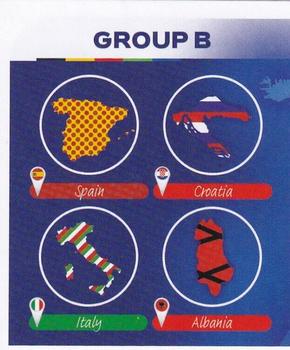 2024 Topps UEFA EURO 2024 Germany Sticker Collection #GB1 Group B Overview 1 Front
