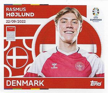 2024 Topps UEFA EURO 2024 Germany Sticker Collection #DEN21 Rasmus Højlund Front