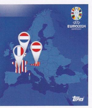 2024 Topps UEFA EURO 2024 Germany Sticker Collection #GD2 Group D Overview 2 Front