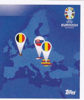 2024 Topps UEFA EURO 2024 Germany Sticker Collection #GE2 Group E Overview 2 Front