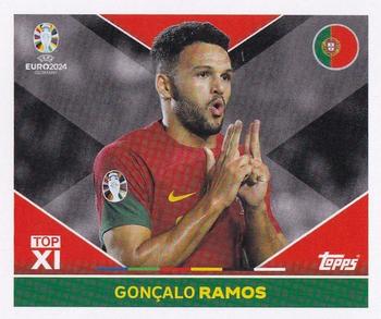 2024 Topps UEFA EURO 2024 Germany Sticker Collection #PORTOP2 Gonçalo Ramos Front