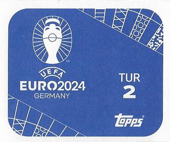 2024 Topps UEFA EURO 2024 Germany Sticker Collection #TUR2 Hakan Çalhanoğlu Back