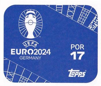 2024 Topps UEFA EURO 2024 Germany Sticker Collection #POR17 Bruno Fernandes Back
