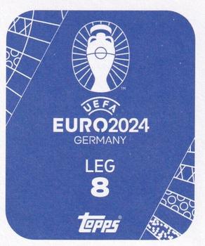 2024 Topps UEFA EURO 2024 Germany Sticker Collection #LEG8 Zinedine Zidane Back