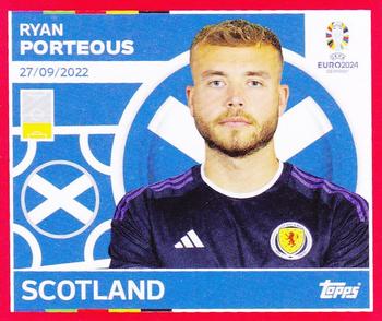 2024 Topps UEFA EURO 2024 Germany Sticker Collection (Swiss Edition) #SCO9 Ryan Porteous Front
