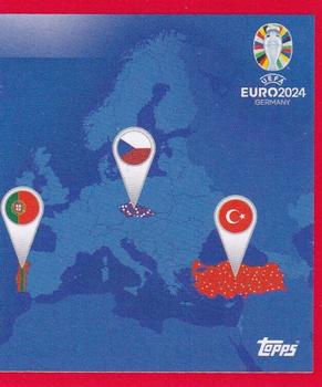 2024 Topps UEFA EURO 2024 Germany Sticker Collection (Swiss Edition) #GF2 Group F Overview 2 Front