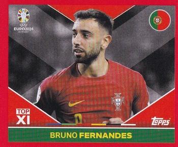 2024 Topps UEFA EURO 2024 Germany Sticker Collection (Swiss Edition) #PORTOP1 Bruno Fernandes Front