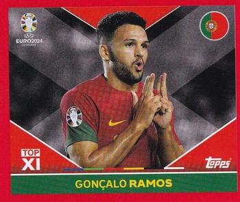 2024 Topps UEFA EURO 2024 Germany Sticker Collection (Swiss Edition) #PORTOP2 Gonçalo Ramos Front