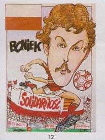 1990 Pronostocos Los Grandes del Futbol Mundial (1930-1990) #12 Zbigniew Boniek Front
