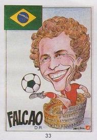1990 Pronostocos Los Grandes del Futbol Mundial (1930-1990) #33 Falcao Front